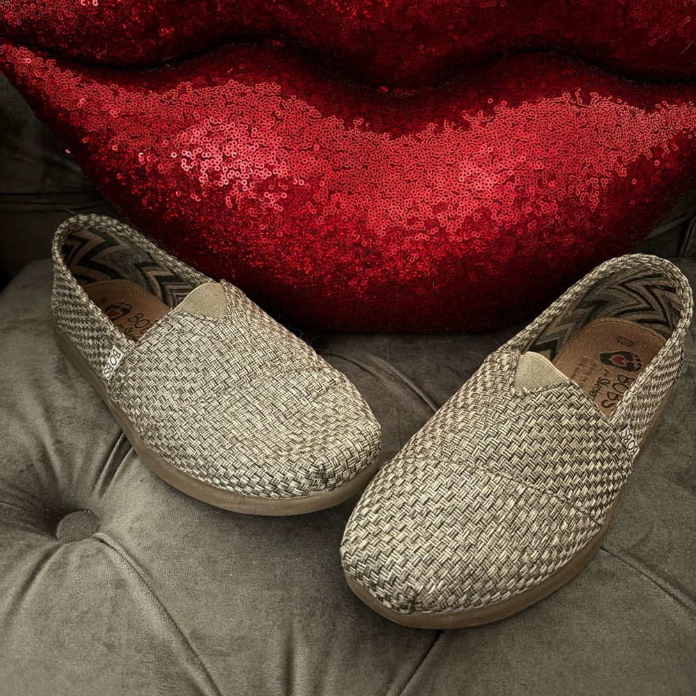 BOBS from Skechers Taupe Flats